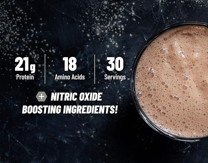 Snap Supplements Organic Plant Based Vegan Protein Powder Nitric Oxide Boosting Protein Powder, BCAA Amino Acid for Muscle Growth, Performance & Recovery - 30 Servings (Chocolate)