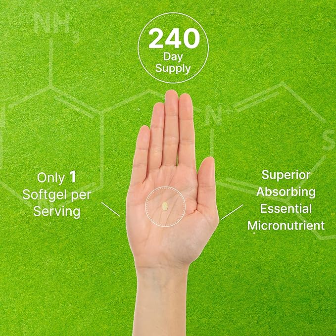 DEAL SUPPLEMENT Vitamin K2 (MK-7) 200mcg, 240 Virgin Coconut Oil Softgels | Premium Menaquinone-7 Form, Easily Absorbed Vitamin K Supplement – Bone, Joint, & Immune Support – Non-GMO