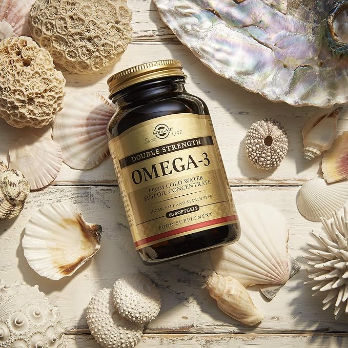 Solgar Double Strength Omega 3 700 mg - 60 Softgels - Support for Cardiovascular, Joint & Cellular Health - Non-GMO, Gluten Free - 60 Servings