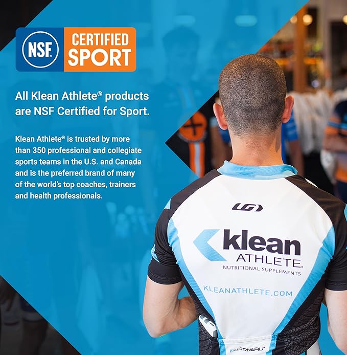 Klean ATHLETE Klean Sport Pack - Contains Magnesium Glycinate, Vitamin D & Omega-3 - Supports Muscle, Joint & Immune Health - NSF Certified - Daily Nutritional Supplement for Athletes - 30 Packets