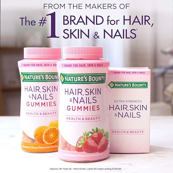 Nature’s Bounty Biotin Supplement, Supports Healthy Hair, Skin & Nails, 5000mcg, 72 Rapid Release Softgels