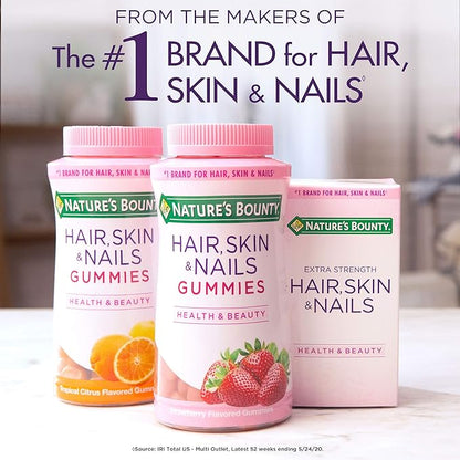 Nature’s Bounty Biotin Supplement, Supports Healthy Hair, Skin & Nails, 5000mcg, 72 Rapid Release Softgels