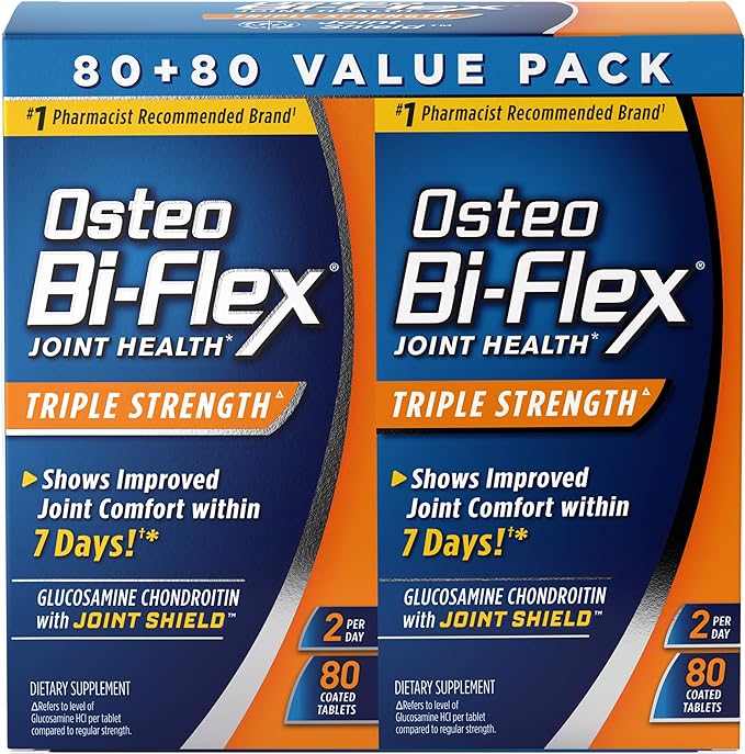 Osteo Bi-Flex Triple Strength Twin, 80 Count, 2pack