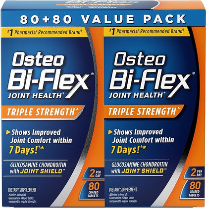 Osteo Bi-Flex Triple Strength Twin, 80 Count, 2pack