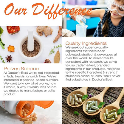 Doctor's Best Collagen Types 1 & 3 with Peptan, Non-GMO, Gluten Free, Soy Free, Supports Hair, Skin, Nails, Tendons & Bones, 1000 Mg, 540 Tablets