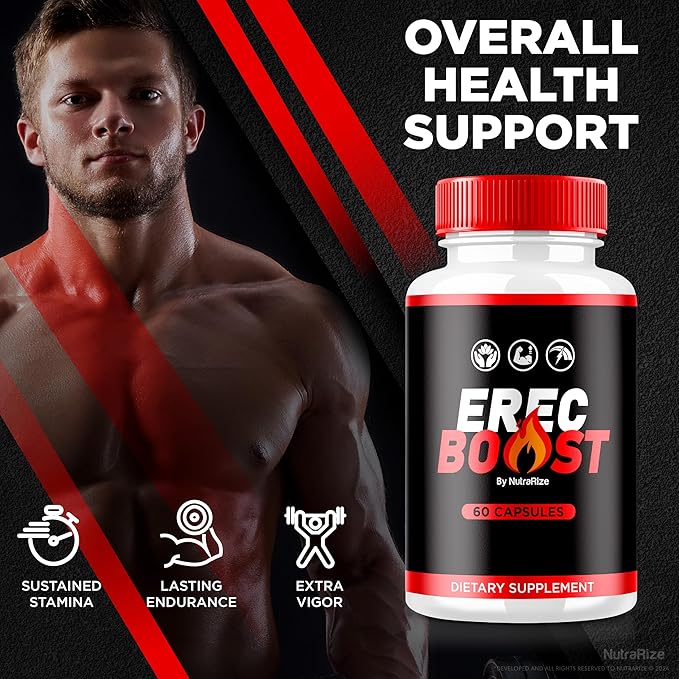 ErecBoost, ErecBoost Pills, Official ErecBoost Original Capsules for Energy & Overall Health, ErecBoost Pastillas, ErecBoost En Capsulas (60 Capsules)