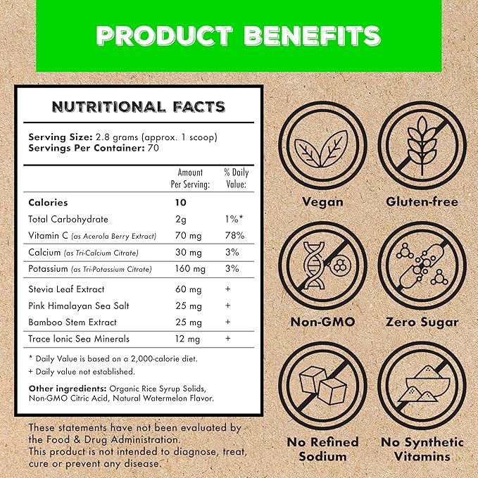 Superieur Electrolytes–Plant Based Electrolyte Supplement w/Sea Minerals for Hydration & Recovery–Keto Friendly, Non-GMO, Zero Sugar, Vegan, Healthy Sports Drink Powder–Lime Blueberry (70 Servings)