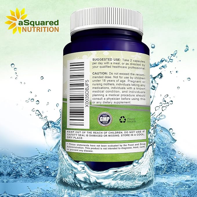 aSquared Nutrition Fadogia Agrestis 1000mg & Tongkat Ali 400mg - 120 Capsules - Fadogia Agrestis Extract Supplement and Powder Complex Pills