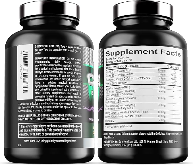 Iron Labs Nutrition Cycle Support Plus NAC (N-Acetyl-L-Cysteine) - On Cycle Support Supplements for Men - with N Acetyl L Cysteine, Milk Thistle, Hawthorne Berry and More (240 Capsules)