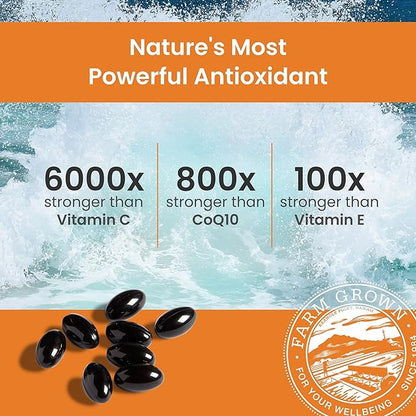 Nutrex Hawaii BioAstin Hawaiian Astaxanthin - 12mg, 25 Softgels - Farm-Direct Premium Antioxidant Supplement to Support Eye, Skin, Joint & Immune System Health - Non-GMO & Gluten-Free