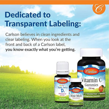 Carlson - A & D, 10000 IU (3000 mcg RAE) Vitamin A, 400 IU (10 mcg) Vitamin D3, Vision Support, Skin Health, 300 Soft Gels