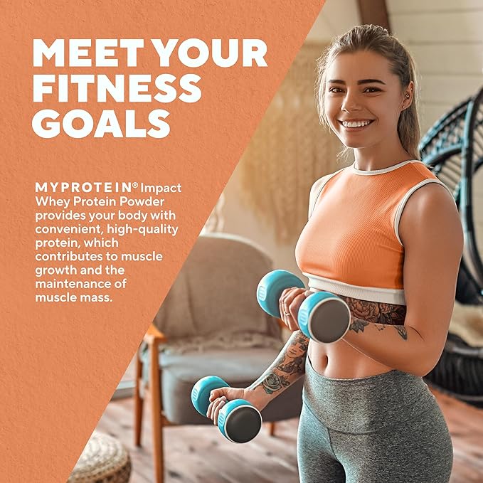 Myprotein Impact Whey Protein Powder, 2.2 Lbs (31 Servings) Mocha, 22g Protein & 5g BCAA Per Serving, Protein Shake for Superior Performance