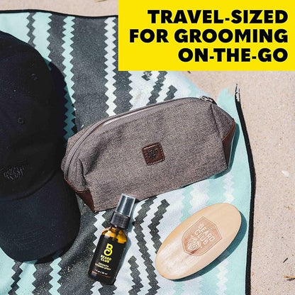 Beard Club Men's Boar Bristle Brush - Birchwood Grooming Tool for Styling, Taming and Healthy Beard Growth