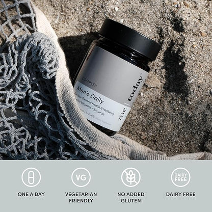 Multivitamin for Men, Mineral Supplements with 27 Vitamins, Minerals and Herbs, Including D, C, A, B, Biotin and Zinc, Vegetarian | General Health Supplements | 60 Capsules