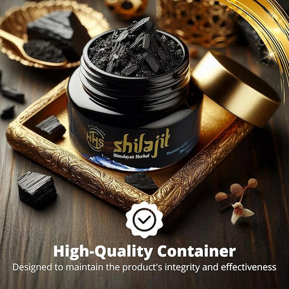 Purified Gold Standard Shilajit Resin - Authentic Himalayan, Organic Supplement with 85+ Trace Minerals - All Natural Multivitamin and Wellness Supplement - 30 Grams