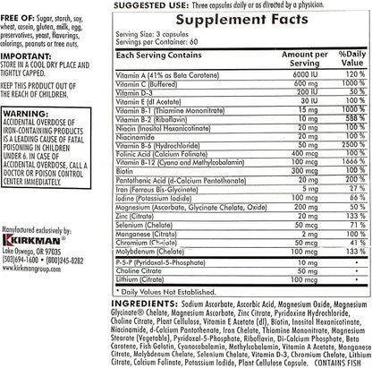 Kirkman Super Nu-Thera Multivitamin Teen & Adult