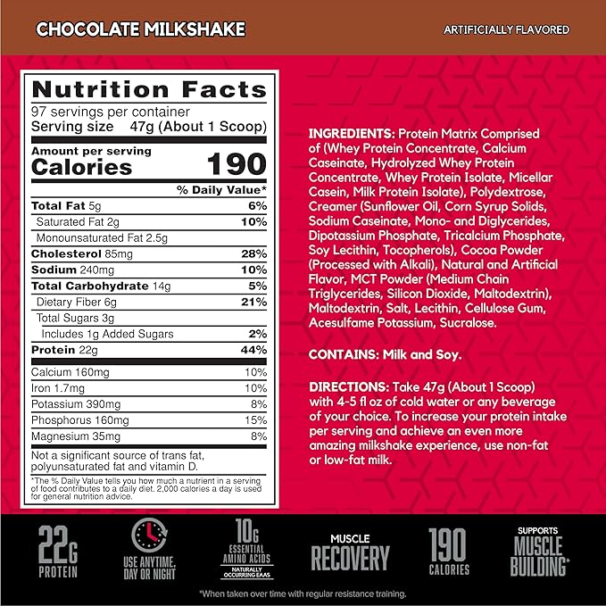 BSN SYNTHA-6 Whey Protein Powder with Micellar Casein, Chocolate Milk Protein Isolate Powder, Chocolate Milkshake, 97 Servings (Package May Vary)