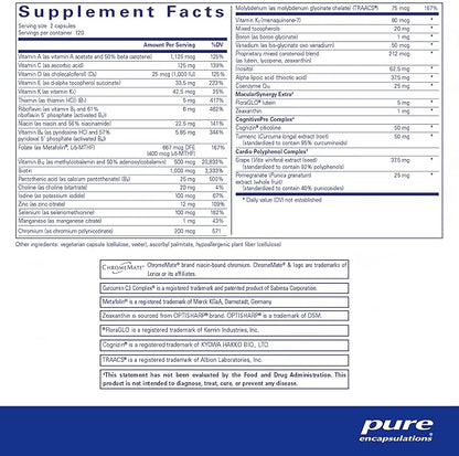 Pure Encapsulations Longevity Nutrients | Multivitamin/Mineral Complex to Support Healthy Aging, Brain Function, Eyes, Bones, and Vascular Health* | 240 Capsules