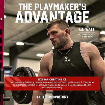 Six Star Creatine Monohydrate Powder, X3 (Fruit Punch) - Flavored Creatine HCl Powder Monohydrate Supplement for Muscle Building & Performance - Post Workout Supplement for Men & Women - 30 Servings