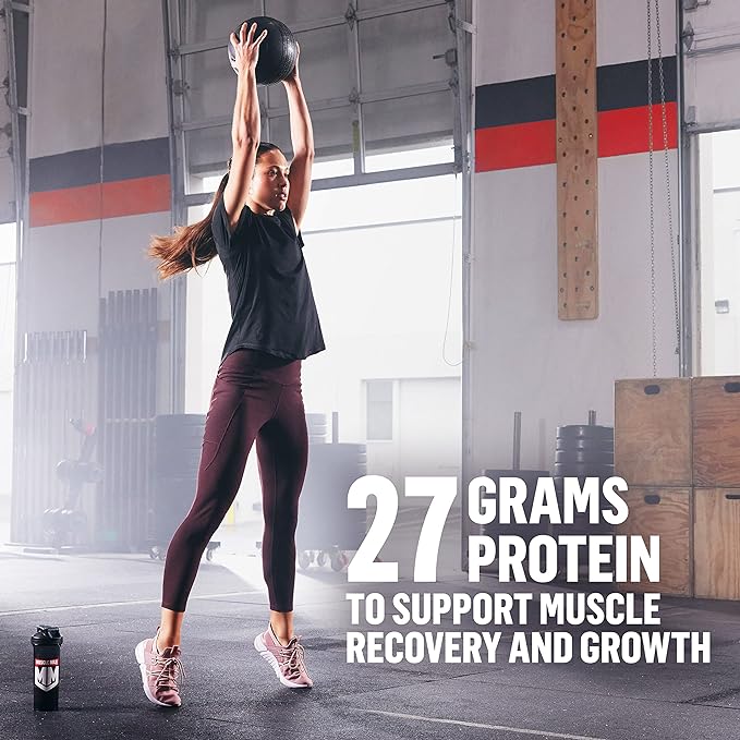 Muscle Milk 100% Whey With Probiotics Protein Powder, Chocolate, 1.85 Pound, 23 Servings, 27g Protein, 2g Sugar, 1B CFU Probiotics, Low in Fat, NSF Certified for Sport, Packaging May Vary