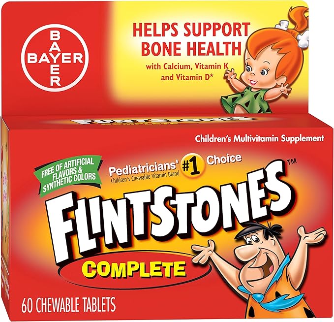 Flintstones Complet Size 60s Flintstones Complete Childrens Multivitamin Supplement Chewable Tabs 60ct