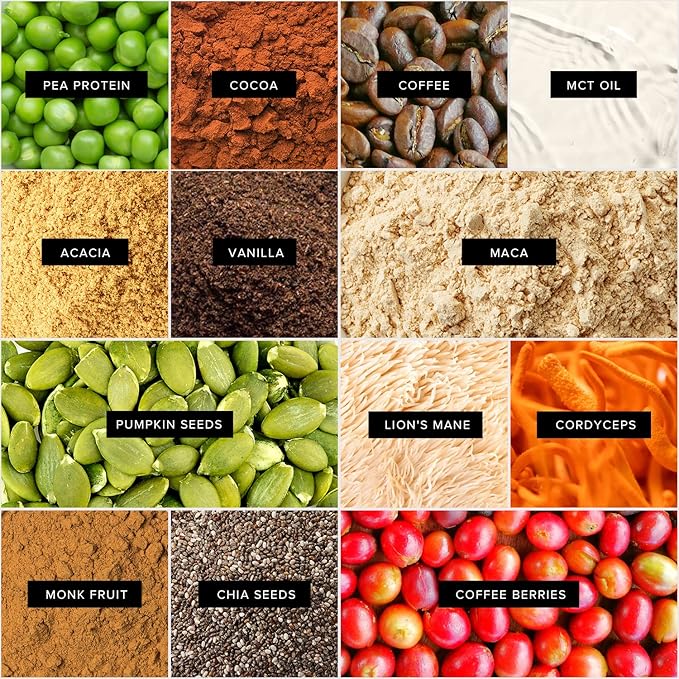 Truvani Protein + Energy Drink Mix with 87mg Caffeine | Chocolate Mocha | 12g Organic Plant Based Protein | 20 Servings | USDA Organic Coffee Powder & Adaptogens | Gluten & Dairy Free | Vegan