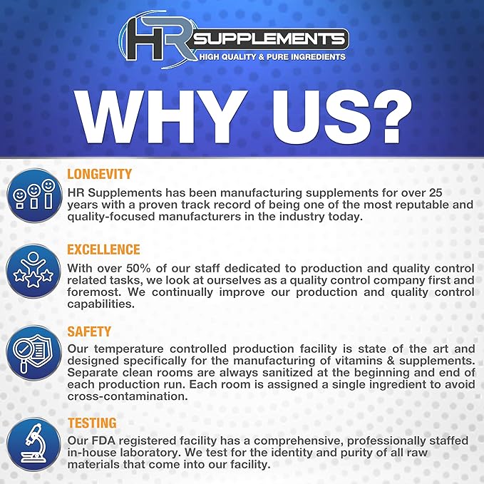 HR Supplements L-Citrulline DL-Malate 2:1 Powder, 1 Kilogram (2.2 Lbs), Unflavored, Lab-Tested, Scoop Included