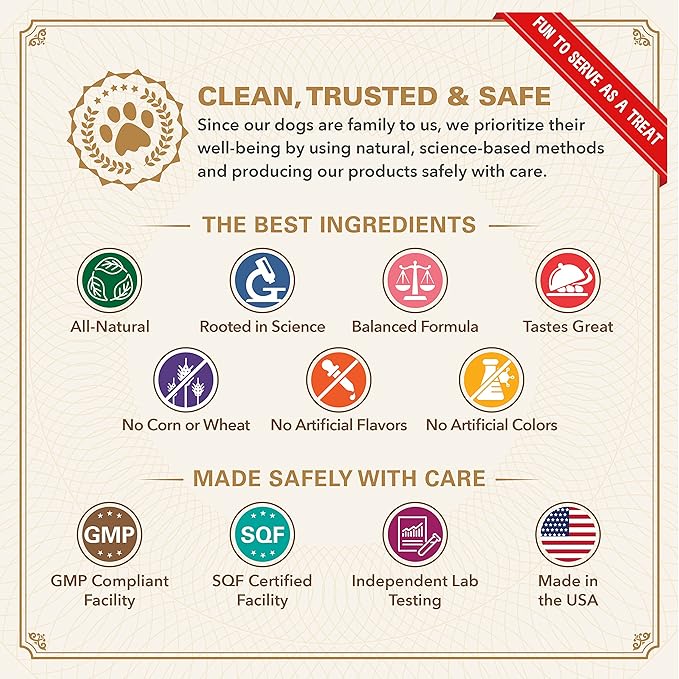 Bernie's Healthy HIPS - Daily Dog Hip and Joint Supplement - 90 Soft Chews - Reduce Pain, Encourage Mobility, Slow Damage, Repair and Rebuild HIPS and Joint Tissues