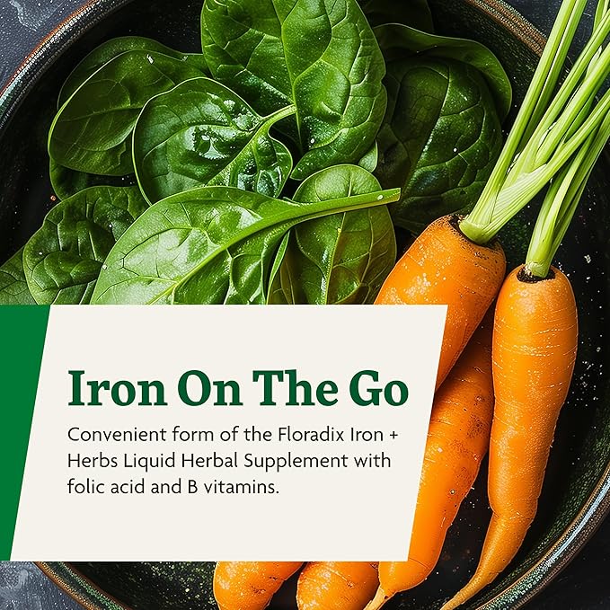 Floradix by Salus Iron Tablets - Energy Support Supplement for Men & Women - Natural Iron Supplement with B Vitamins & Vitamin C - Non-GMO, Vegetarian & Lactose-Free - 80 Tablets