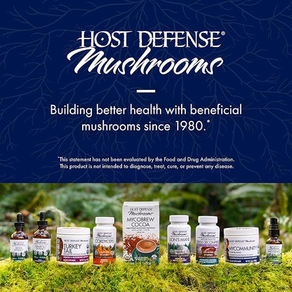 Host Defense MyCommunity Extract - 17 Species Blend Mushroom Supplement for Immune Support - Extract with Lion's Mane, Reishi, Chaga, Cordyceps, Turkey Tail & More - 1 fl oz (30 Servings)*