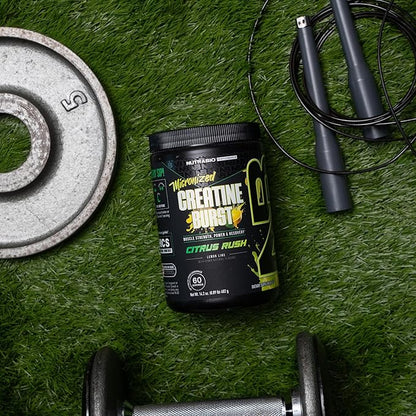 NutraBio Pure Creatine Monohydrate Powder Supplement, Citrus Rush, (300 g) - Supports Bulk Muscle Energy, Recovery, and Strength - HPLC Tested Pure Grade Creatine Powder Supplement for Men and Women