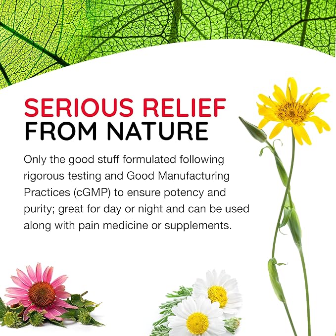 T-Relief Extra-Strength Arnica +12 Natural Relieving Actives for Back Pain Joint Soreness Muscle Aches & Stiffness, Whole Body Fast-Acting Relief for Women & Men - 100 Tablets (2 Pack)