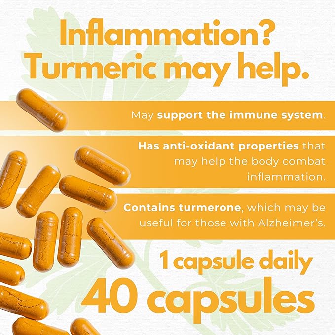 Neurobion Turmeric Curcumin 650 mg Herbal Supplement for Antioxidant Support, High Absorption Ultra Potent Turmeric Supplement Multivitamins Complex with B12, 40 Capsules