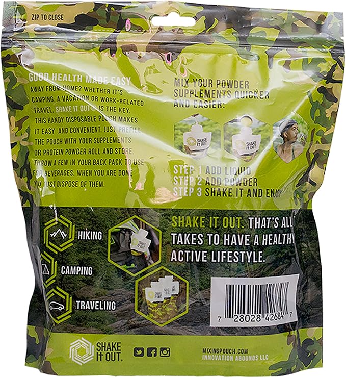 Collapsible Shaker Bottle for Protein Shakes, Supplements - 12 Ounce Reusable, Recyclable, Travel Bottle