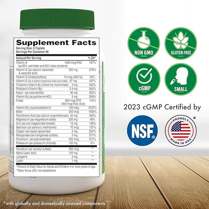 Health Thru Nutrition Ultra-Betic Multivitamin 120 Count | Supports Nerve, Vision, Energy | with ALA, Lycopene | Non-GMO, Clean Label | Third-Party Tested for Quality