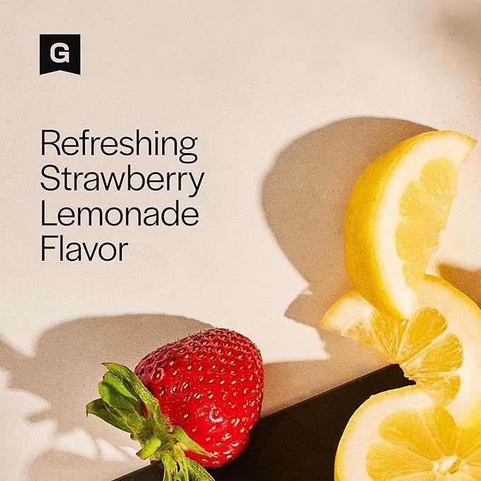 Gainful Pre Workout Powder Caffeinated with L Theanine, L Citrulline, Beta Alanine, BCAA's, Energy & Muscle Support, 14 Servings, Strawberry Lemonade