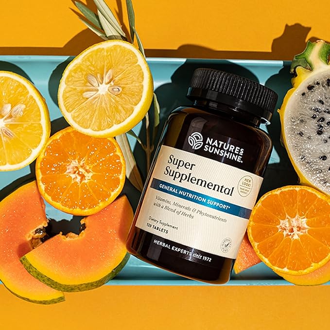 Nature's Sunshine Super Supplemental, 120 Tablets | Multivitamin for Men and Women Provides Vitamins, Minerals, Amino Acids, Herbs, Fruit Powders, Veggie Powders, and Carotenoids