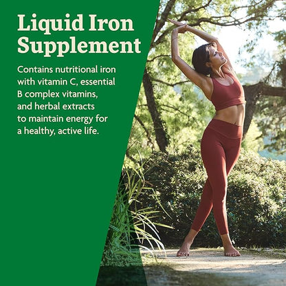 Floradix by Salus Iron & Herbs - Liquid Herbal Supplement for Energy Support - Iron Supplement with Vitamin C & B Complex Vitamins - Liquid Iron Supplement for Men & Women - 8.5 oz
