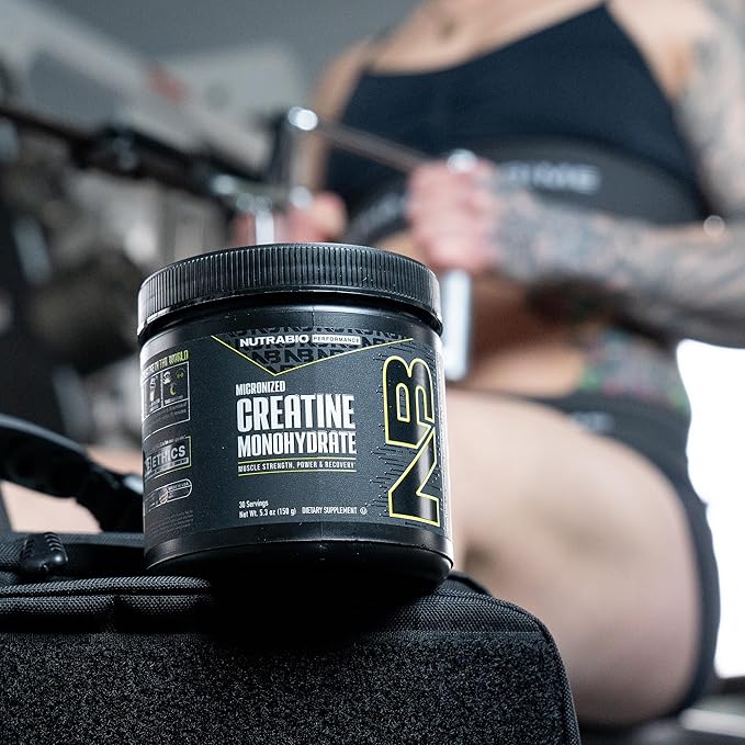 NutraBio Pure Creatine Monohydrate Powder Supplement, Unflavored, (150 g) - Supports Bulk Muscle Energy, Recovery, and Strength - HPLC Tested Pure Grade Creatine Powder Supplement for Men and Women
