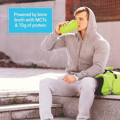 Keto Protein Powder by Ancient Nutrition, KetoPROTEIN with Fats from Bone Broth and MCT Oil, Vanilla, 18g Protein 11g Fat Per Serving, Gluten Free, 17 Servings