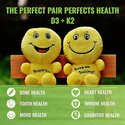 UpNourish Liposomal D3 & K2 MK-7, Advanced Absorption for Optimal Bone and Immune Health, Supplies 5000 IU 125 mcg Vitamin D3 and 100 mcg Vitamin k2 with Organic Coconut Oil, 365 Mini softgels