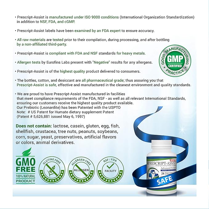 Prebiotics & Probiotics for Digestive & Immune Health with Pea Protein Advanced - Plant-Based 28 Strains Soil Microflora - Vegan, Supports Muscle Recovery & Gut Health, 60 Capsules by Prescript Assist