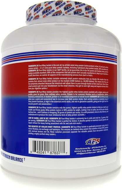 APS Nutrition Isomorph Protein Powder Supplement | Whey Protein Isolate | Ultra- Filtered | 28g Protein |Vanilla Ice Cream, 5 Pound (Pack of 1)