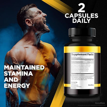 Booster XT for Men, Booster XT Male Enhancing Capsules, Premium Formula to Support Daily Energy & Peak Performance, Multivitamin Pills for Overall Health, BoosterXT Reviews (60 Capsules)