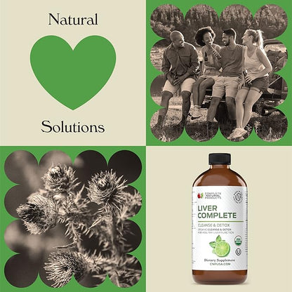 Liver Complete 8oz Organic Liquid Concentrate - Liver Cleanse & Digestive Bitters Vinegar Supplement