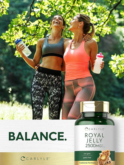 Carlyle Royal Jelly Capsule | 2500mg | 120 Count | Non-GMO and Gluten Free Formula | Traditional Supplement