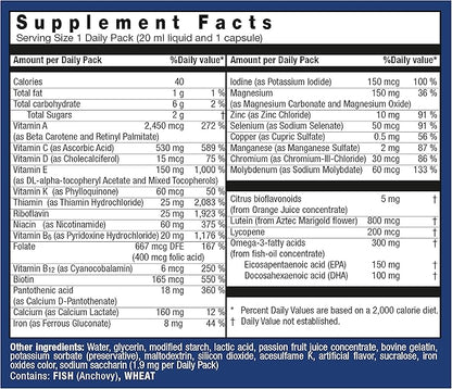 Orthomol Vital F Vial, Women's Multivitamin, 30-Day Supply, Vitamins A, B, C, D, E, K, Calcium, Iodine, Omega-3…