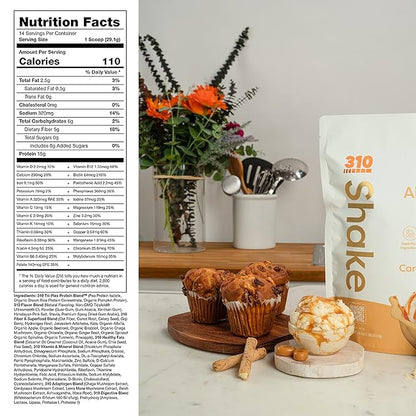 310 Nutrition – All-In-One Meal Replacement Shake - New Formula with Fiber Rich Vegan Superfood Blend - Natural Sweeteners - Low Carb Shake, Keto & Paleo Friendly - Gluten Free - 26 Essential Vitamins & Minerals - Triple Flavor Pack