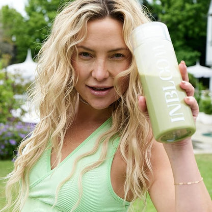 INBLOOM Plant Based Protein Powder - Green Protein with Six-Source Plant Protein Blend - Vanilla Bean Flavor - 14 servings