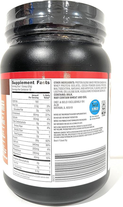 Elevation by Millville Chocolate Protein Powder 32oz, pack of 1